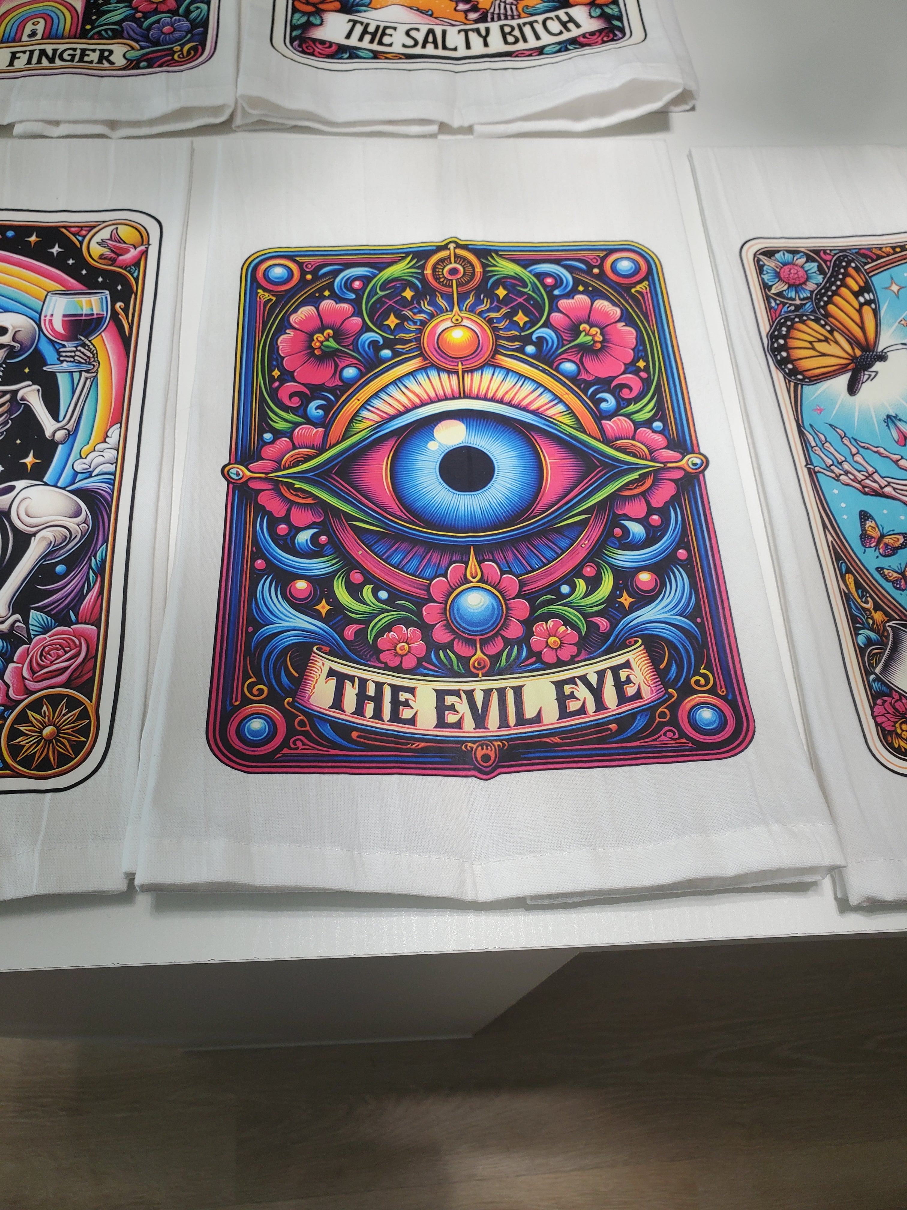 Set of 5 Tea Towels - Tarot Cards